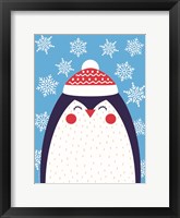 Snowflake Penguin Framed Print