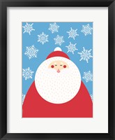 Snowflake Santa Claus Framed Print