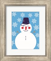 Snowflake Snowman Fine Art Print