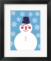 Snowflake Snowman Fine Art Print
