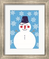 Snowflake Snowman Fine Art Print