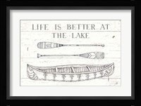 Lake Sketches II Framed Print