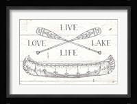 Lake Sketches III Framed Print