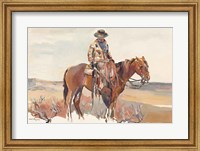 Western Rider Warm Fine Art Print