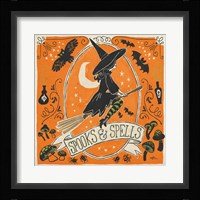 Stay Creepy II Orange Framed Print