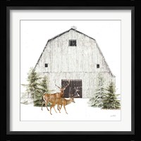 Wooded Holiday VI Framed Print