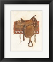 Western Saddle I Light Fine Art Print