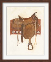 Western Saddle I Light Fine Art Print