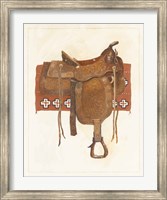 Western Saddle I Light Fine Art Print