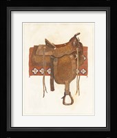 Western Saddle I Light Fine Art Print