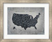 Riveting USA Map Fine Art Print