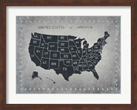 Riveting USA Map Fine Art Print