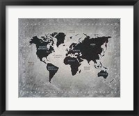 Riveting World Map Fine Art Print