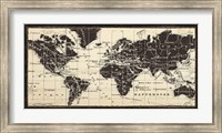 Old World Map Parchment Fine Art Print