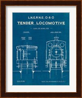 Locomotive Blueprint III Fine Art Print