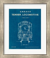 Locomotive Blueprint II Fine Art Print
