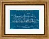 Locomotive Blueprint I Fine Art Print