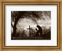 Cowboy at the Cross (Naked I came from my mother's womb...) Fine Art Print