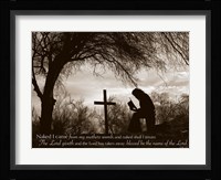 Cowboy at the Cross (Naked I came from my mother's womb...) Fine Art Print