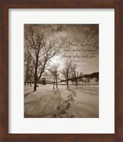 First Snow (You, Lord have never forsaken...) Fine Art Print