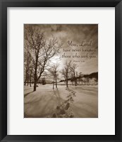 First Snow (You, Lord have never forsaken...) Fine Art Print