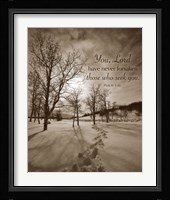 First Snow (You, Lord have never forsaken...) Fine Art Print