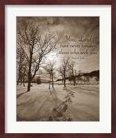 First Snow (You, Lord have never forsaken...) Fine Art Print
