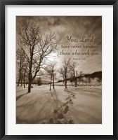 First Snow (You, Lord have never forsaken...) Fine Art Print