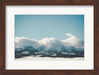 Bridger Mountain Cloud Cover Fine Art Print