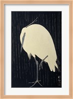 Egret in the Rain, 1925-1936 Fine Art Print