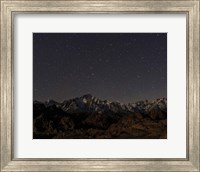 Mount Whitney Moon & Stars Fine Art Print