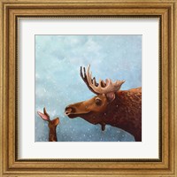 Moose and Rabbit Fine Art Print
