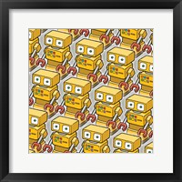 Yellow Robo Army Fine Art Print