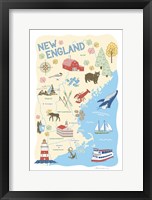 New England Framed Print