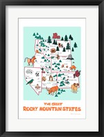 The Great Rocky Mountain States Fine Art Print