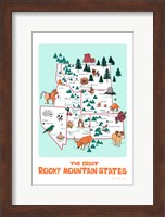 The Great Rocky Mountain States Fine Art Print