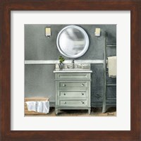 Smoky Gray Bath II Fine Art Print