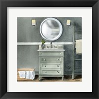 Smoky Gray Bath II Fine Art Print