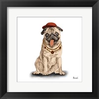 Pugs in Hats I Fine Art Print