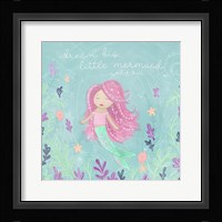 Mermaid and Octopus I Framed Print