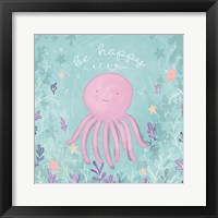Mermaid and Octopus II Framed Print