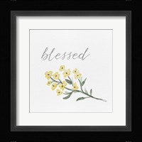Wildflowers and Sentiment I Framed Print