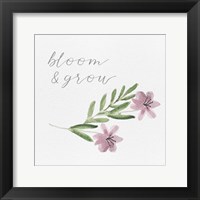 Wildflowers and Sentiment II Framed Print
