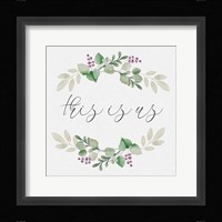 Botanical Wreath This is Us Framed Print