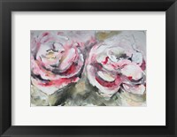 Pair of Pink Roses Landscape Fine Art Print