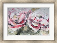 Pair of Pink Roses Landscape Fine Art Print