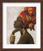 Portrait of a Woman II (gold bracelets) Fine Art Print