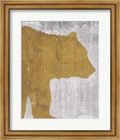 Rustic Lodge Animals Bear on Grey Fine Art Print