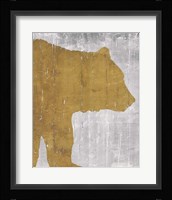 Rustic Lodge Animals Bear on Grey Fine Art Print