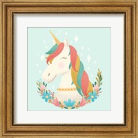 Unicorns and Flowers II Fine Art Print